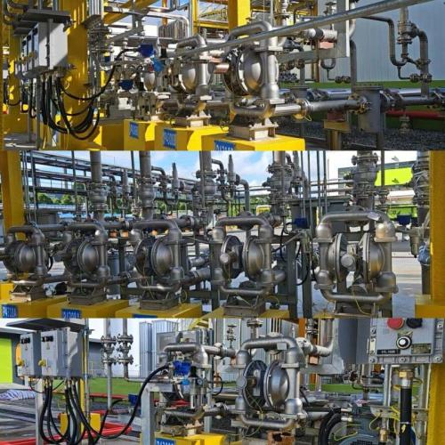 Wilden pneumatic double diaphragm pump application in chemical industry